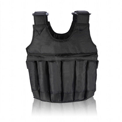 Adjustable Weighted Vest for Fitness Training with Sandbag Steel Plates Gear