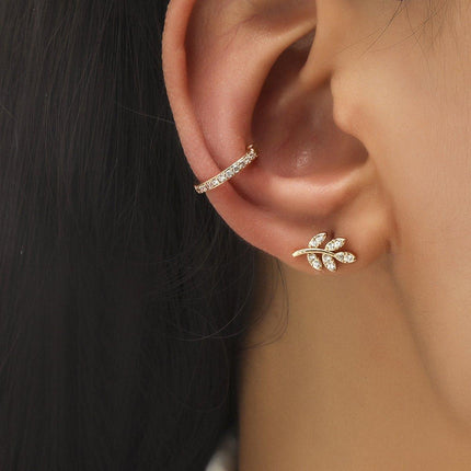 Simple Ear Clips No Piercing Stud Earrings Set Non Pierced Fashion Jewellery