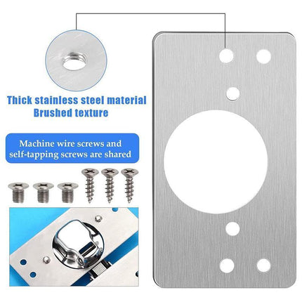 1/3/6 SETS Hinge Repair Plate Rust-Resistant Steel Furniture Cupboard Mount Tool - Aimall