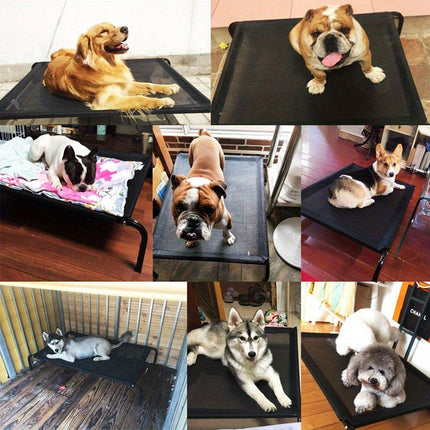 Heavy Duty Pet Raised Bed Elevated Trampoline Hammock Cat Dog Raised Deluxe