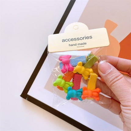 5Pcs Cute Cartoon Animal Hairpin Set for Girls - Mini Hair Clips Party Gift