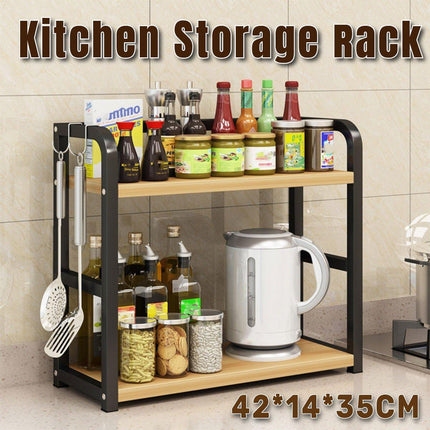 Kitchen Storage Rack Multi-Layer Household Seasoning Storage Metal