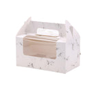 25pcs Portable Cupcake Packaging Box with Transparent Window for Easy Opening