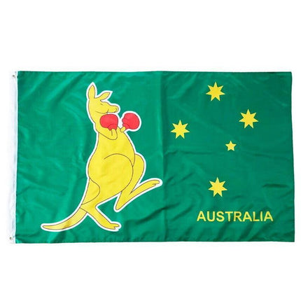 Boxing Kangaroo Flag 3x5 ft Australian National Symbol 90x150 cm Banner - Aimall