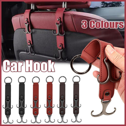 1PCS Multifunctional Car Seat Back Hook 3 in 1 Car Purse Holder Vehicle Hanger - Aimall