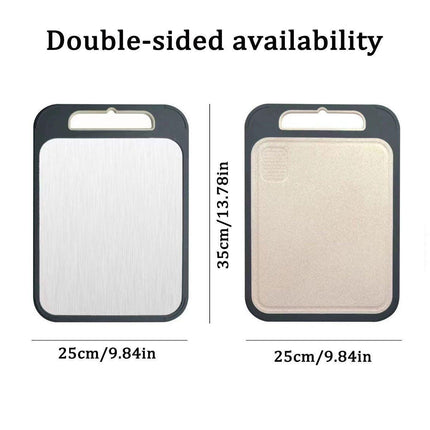 304 Stainless Steel Cutting Board Double-Sided Chopping Boards Kitchen Camping