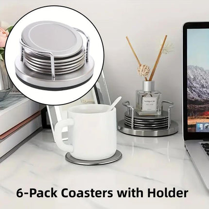 Stainless Steel Heat Insulating Round Table Protector Cup Plate Anti Scald Mat