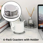Stainless Steel Heat Insulating Round Table Protector Cup Plate Anti Scald Mat