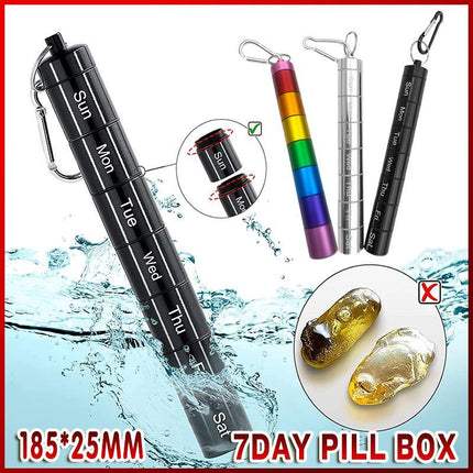7Day Pill Box Medicine Storage Weekly Tablet Container Case Organizer Dispenser - Aimall