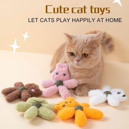 Cat Teething Toy Gnawing Doll Chew Toy for Dental Health Stress Relief Kitten
