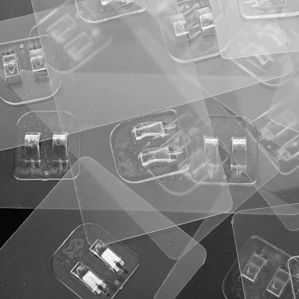 12PCS Transparent Seamless Hooks No Drill Toilet Wall Hooks Bathroom Hangers