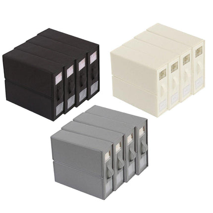 4pcs Simple Pure Colour Storage Boxes Organizer Home Office Storage Solution