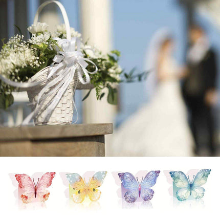 24pcs Tea Party Flower Decoration Snack Box 3D Butterfly Birthday Wedding Box
