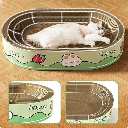 Extra-Large Oval Cat Scratching Board Durable Pet Toy Cat Kittens Wear Resistant