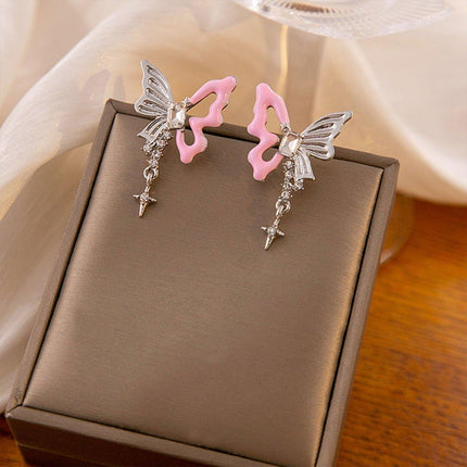 Stylish Hollow Butterfly Earrings for Women Lightweight Fashion Jewelry Elegant