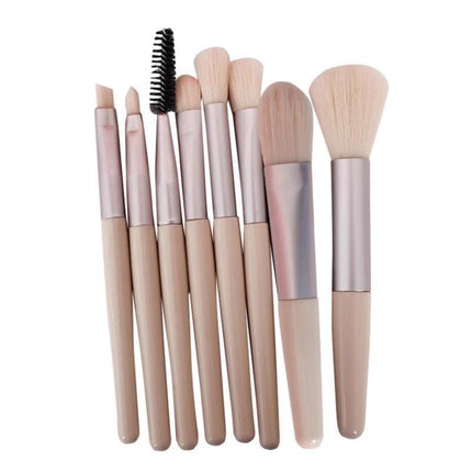 8PCS Eyeshadow Makeup Brush Set Travel Cosmetic Brushes Kit Brushes Kit with Bag - Aimall