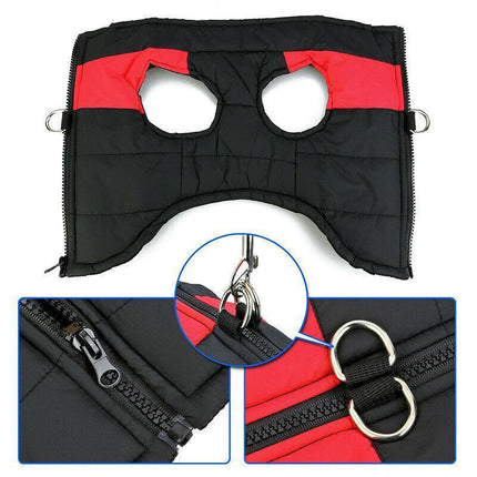 2XL Large Dog Jacket Padded Waterproof Pet Clothes Warm Windbreaker Vest Coat Winter - Aimall