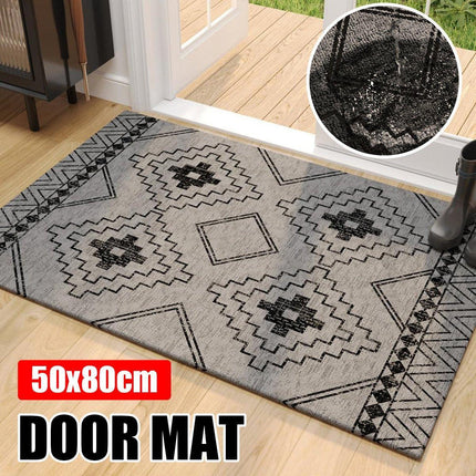 Bohemian Entryway Rug Decorative Floor Mat Indoor Outdoor Non-Slip Door Mat