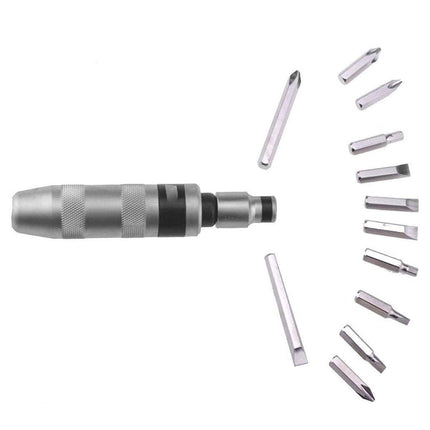 13PCS Manual Impact Driver Set 1/2 Inch Reversible Hand Screwdriver Bits Tool