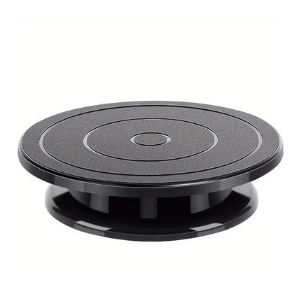 Rotating Cake Turntable Stand Black Plastic Cake Decorating Tools for Baking