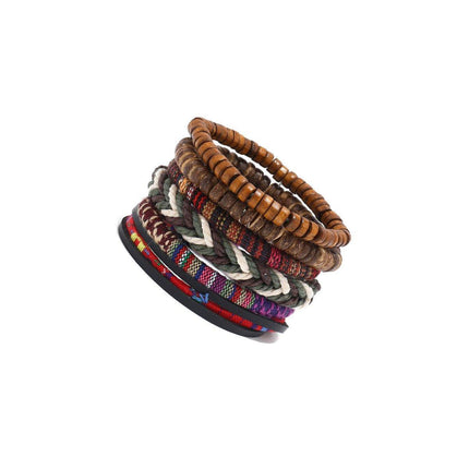 Handmade Bohemian Style Woven Bracelet Ethnic Womens Beaded Bracelet Adjustable