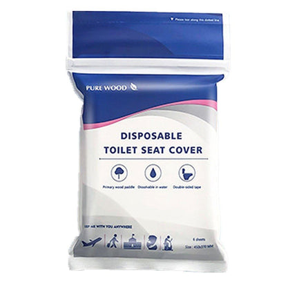 10PCS Disposable Water Soluble Toilet Seat Cover Travel Hygiene Paper Mat