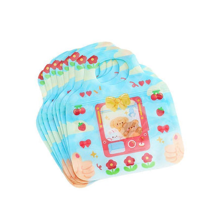 25pcs Cute Candy Ziplock Bags Snacks Biscuits Food Storage Cartoon Gift Bags