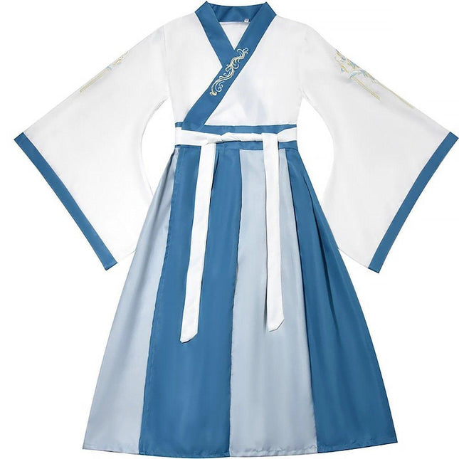 Traditional Chinese Conjoined Hanfu for Boys and Girls Elegant Festival Outfit