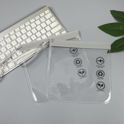10pcs Frosted Zipper Pouch Document Mask Storage Bag Underwear Towel Organizer