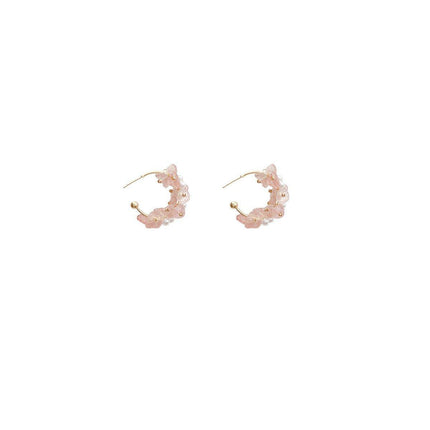 Handmade Colourful Gravel Bead Drop Earrings Women Girls Trendy Fashion