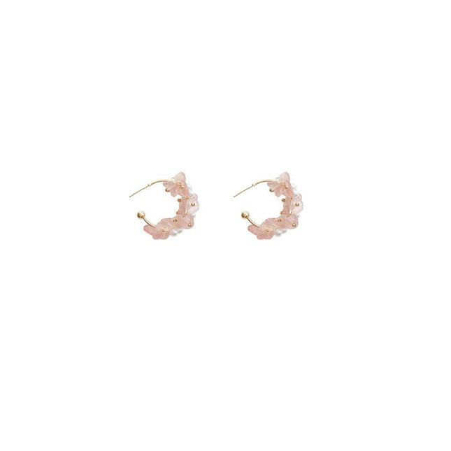 Handmade Colourful Gravel Bead Drop Earrings Women Girls Trendy Fashion