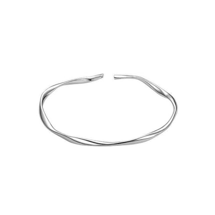Women Fishtail Bracelet Chain Twisted Cuff Bracelet Bangle Adjustable Bracelets - Aimall