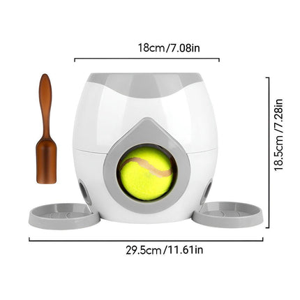Pet Dog Training Interactive Toy Tennis Reward Feeder Machine Pet Play Game - Aimall