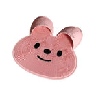 Silicone Foot Scrubber Rabbit Tub Mat Suction Cup Exfoliating Brush Cleaning Mat