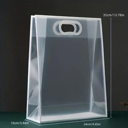 25pcs Transparent PVC Handbag for Wedding Festival Candy Gift Packaging Bag