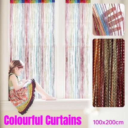 Tassel Decoration Fly Screen Panel Room Door Curtain Divider Window Bead String