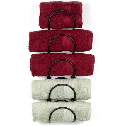 Multifunctional Wall Mounted Bathroom Storage Rack Multi Layer Towel and Wine