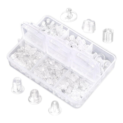 600pcs Ear Plug Set Earring Stud Backs Replacement Secure Fit Accessory