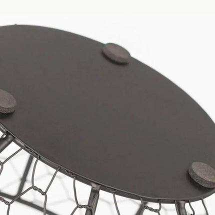 Egg Basket Fruit Storage Basket Blue Iron Basket Home Sundries Organiser Holder