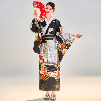 kimono Japanese lapel large size cardigan female formal dress Halloween - Aimall