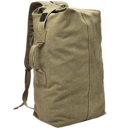 Large Capacity Travel Backpack for Men Outdoor Sports Bag Canvas Rucksack