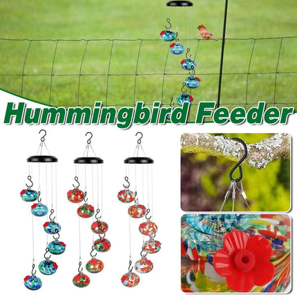 Hanging Hummingbird Feeder Outdoor Garden Nectar Dispenser Attracting Birds