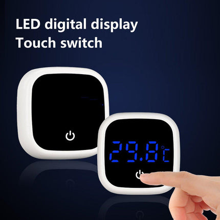 Aquarium Thermometer External Touch Screen Fish Tank Water Temperature Monitor
