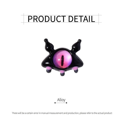 Small Monster Open Ring Women's Cute Kitten Black Cat Monster Celebrity Sweet Ring