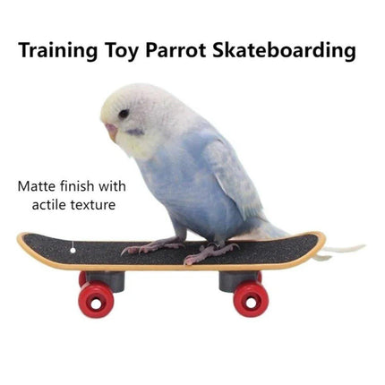 2pcs Parrot Finger Scooters Toys Interactive Parrot Play Scooter Set for Birds
