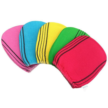 Fiber Cleaner Bath Glove Exfoliating Towel Body Rub Shower Scrub Glove Washcloth - Aimall