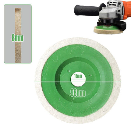4 Inch Wool Felt Polishing Wheel for Angle Grinder Fine Wool Mirror Polishing