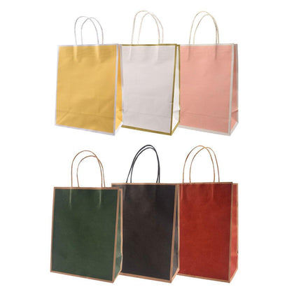 Gift Kraft Paper Bags for Packaging and Takeaway 50PCS