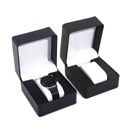 4pcs Flip Watch Boxes Elegant Watch Organiser Storage Case Gift Packaging Box
