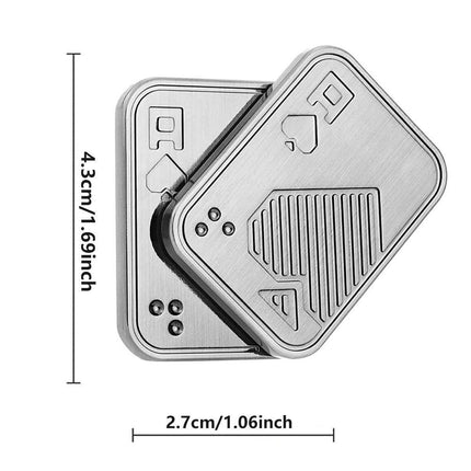 Poker Style Magnetic Push Slider Metal Fidget Sensory Toys Stress Relief